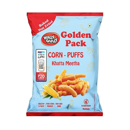 Hully Gully Snacks Corn Puff Khatta Metha